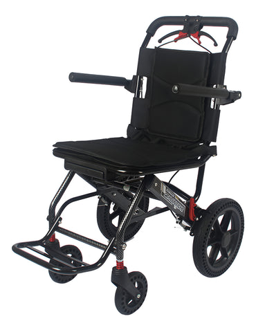 Compact Folding Transfer Chair - Black