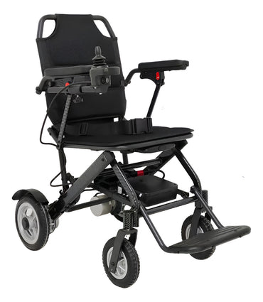 Lightweight, foldable, compact electric motorized wheelchair